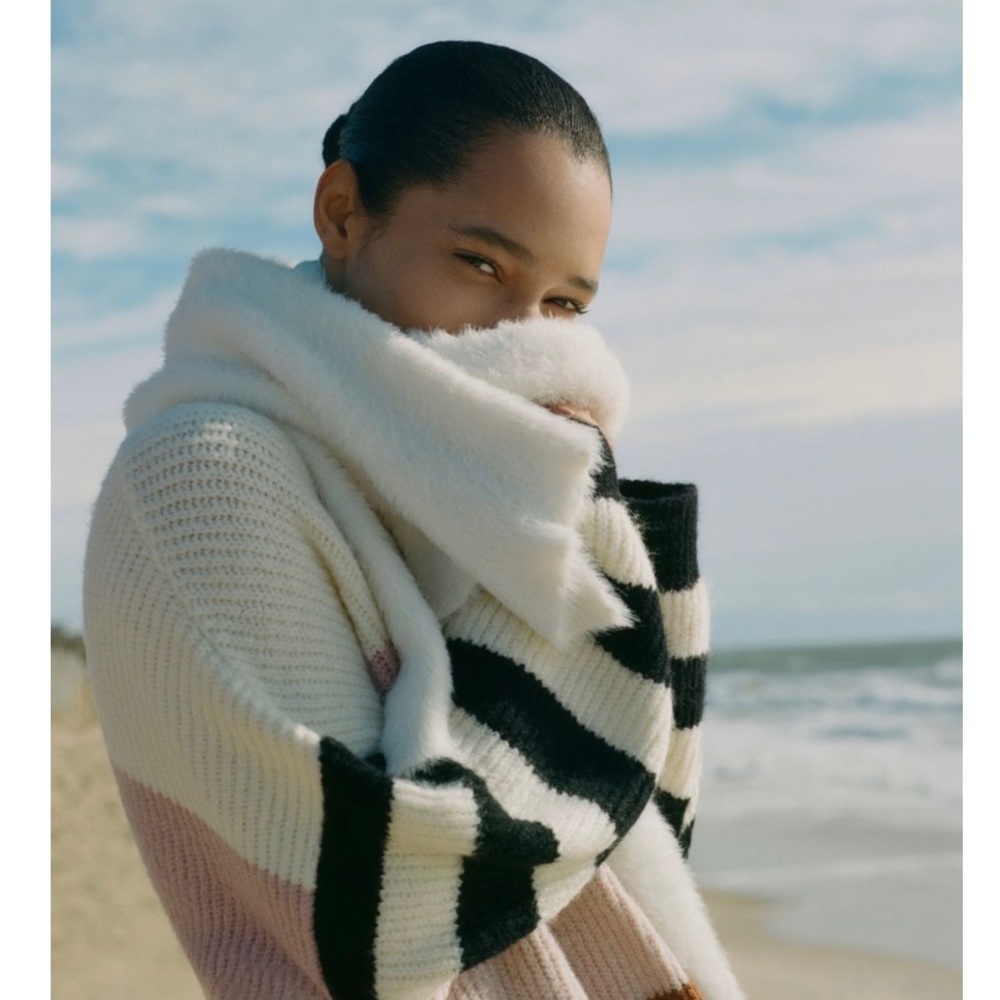 UO Fuzzy Furry Scarf